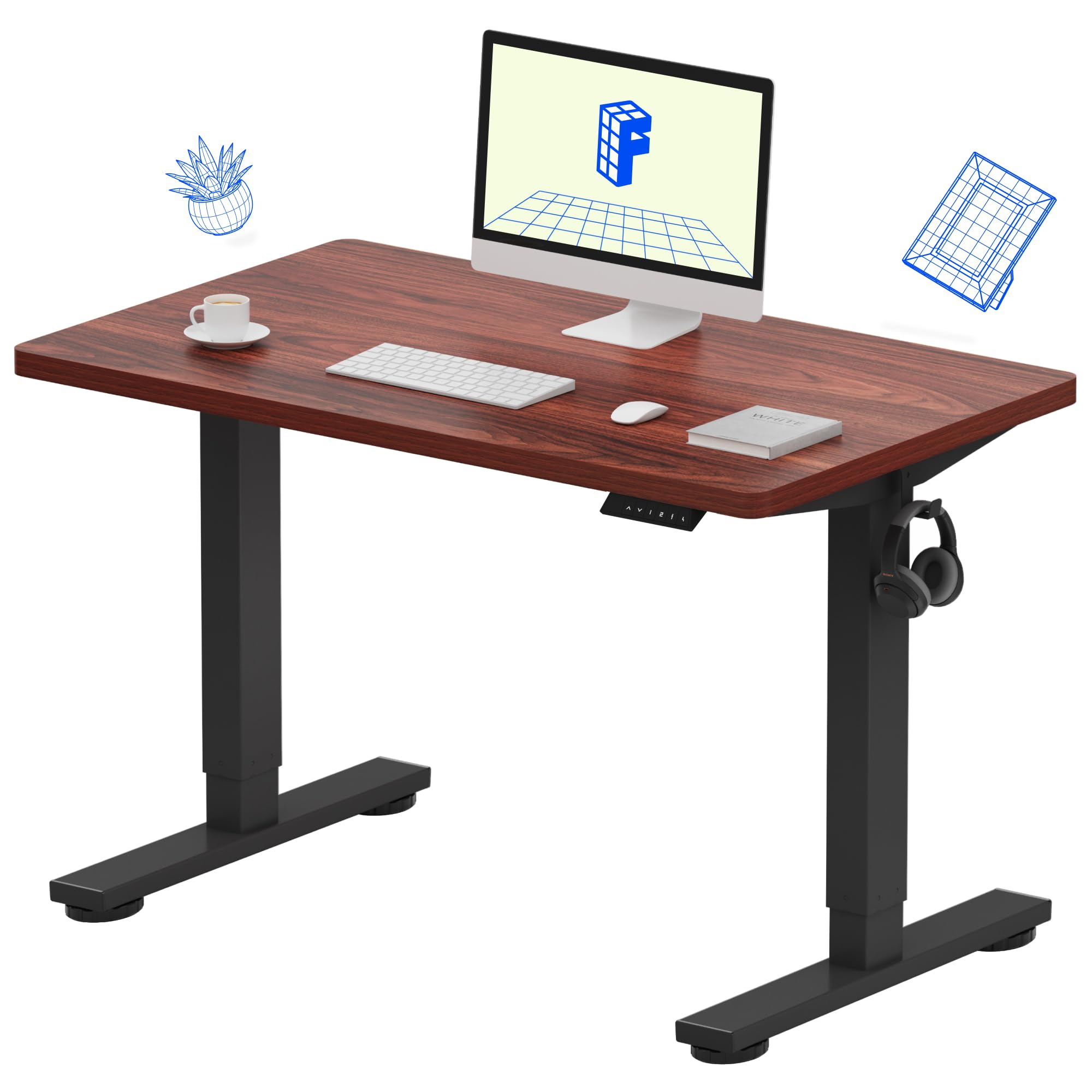 FLEXISPOT EN1 ブラック　天板 120×60　モニター台付き FLEXISPOT EN1 ブラック 天板 120×60 モニター台付き FLEXISPOT EN1